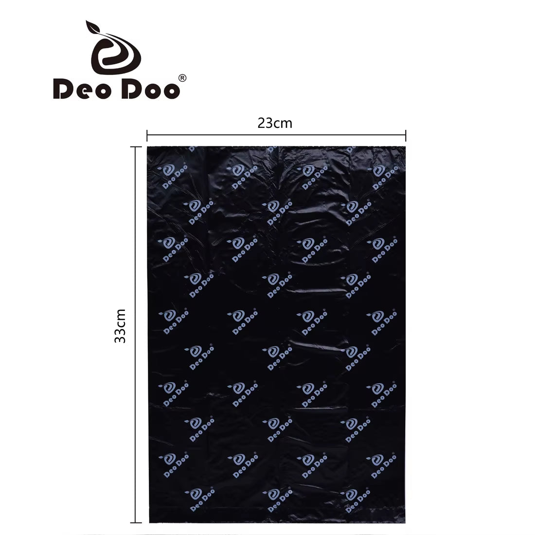 Deodoo Dog Poop Bags Biodegradable Extra Thick Strong Biobase Earth-Friendly Doggie Black Cat Waste Bags